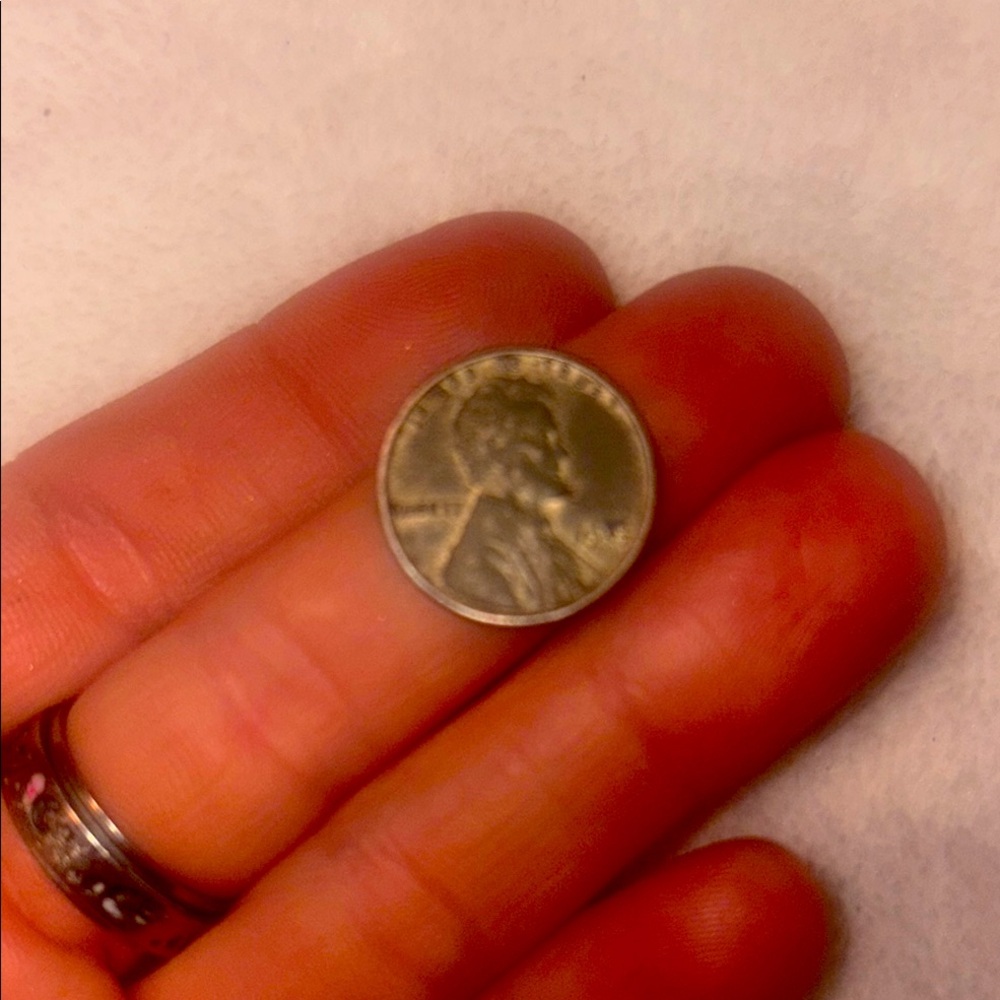 Vintage Coin Reverse Wheat Penny. One cent 1943